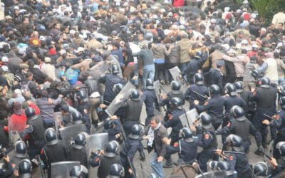 NEDERLAND 3 Yuba Zalen is door de politie in Marokko erg hardhandig aangepakt.