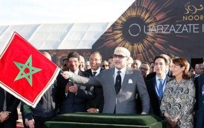 NOORD-AFRIKA 7 Marokkaanse koning opent grote zonnecentrale