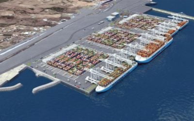 NOORD-AFRIKA 7 Containerterminal bouw in Marokko
