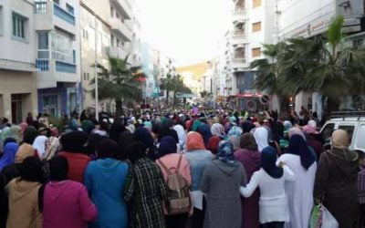 Massaal vrouwelijk protest op vrouwendag in de Rif
