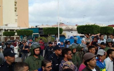 Marokkaanse Politie grijpt hard in Nador