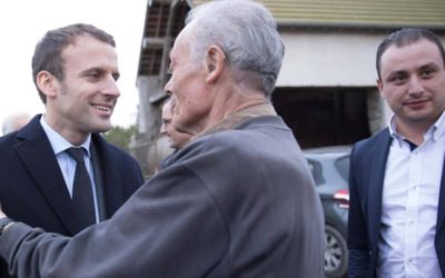 Riffijn bij het verkiezingsteam van Franse president