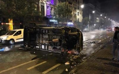 BUITENLAND 12 Werkstraffen voor rellen na wedstrijd Ivoorkust-Marokko in Brussel