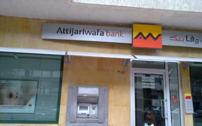 Marokko Man probeert bank te overvallen met een machete
