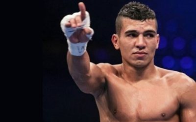 Winnende terugkeer van de Amazigh bokser Mohamed Rabii