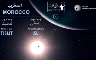 Exoplaneet en ster ontvangen Amazigh namen