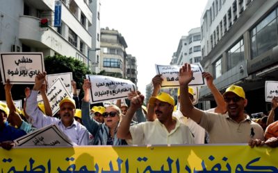 Protesten in Marokko eisen verbetering van sociale en mensenrechtenomstandigheden