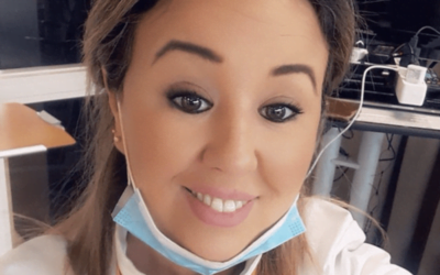 Lange arm Rabat misbruikt de gevaccineerde zorgverlener Sanna Elkadiri